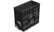 Пескоуловитель для лотков пластиковых DN150 и DN200 260х460х500
